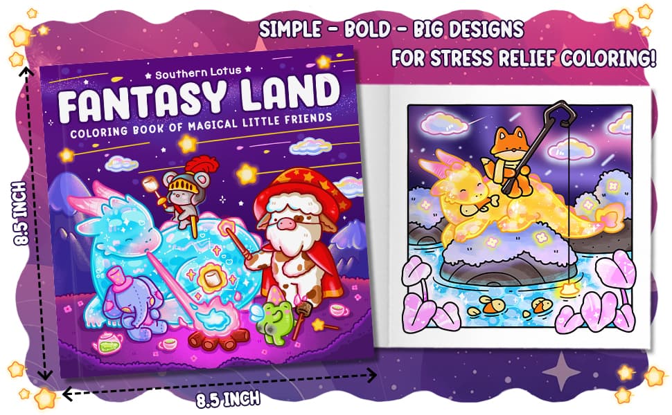 Fantasy Land Coloring Book – Free Coloring Pages for Adults and Teens